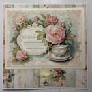 Greeting card - Vintage, Afternoon Tea C 147