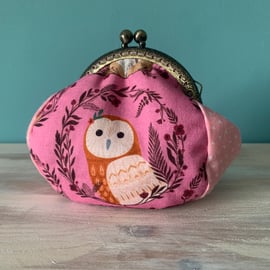 Woodland animals clasp coin purse