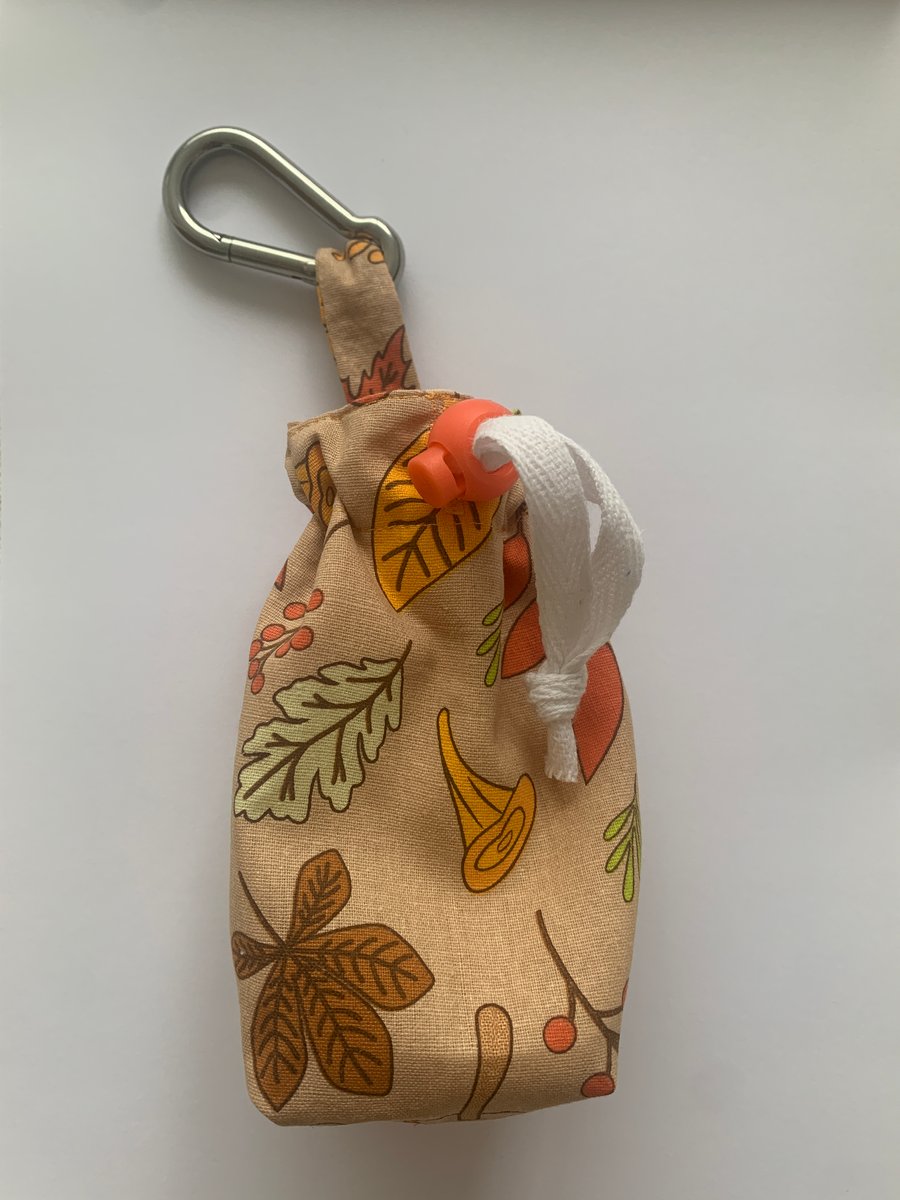 Dog treat bag with a clip 