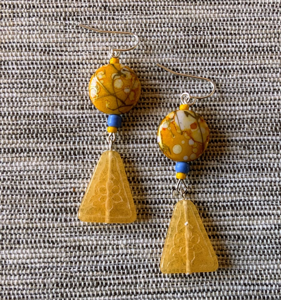 Yellow Summer Earrings