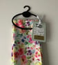 COTTON  lawn infinity scarf. ' Wildflowers' . Multicoloured . Floral. - Image 7