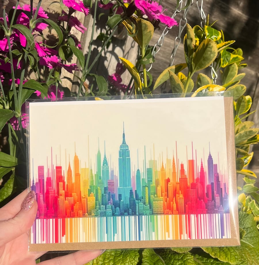New York City skyline Card