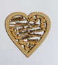 Large wooden heart - Delight (Psalm 37:4) - Image 2