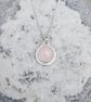 Rose Quartz Lotus Necklace 