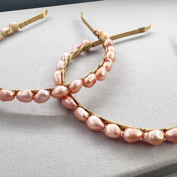 Real Pearl Headband Alice Band