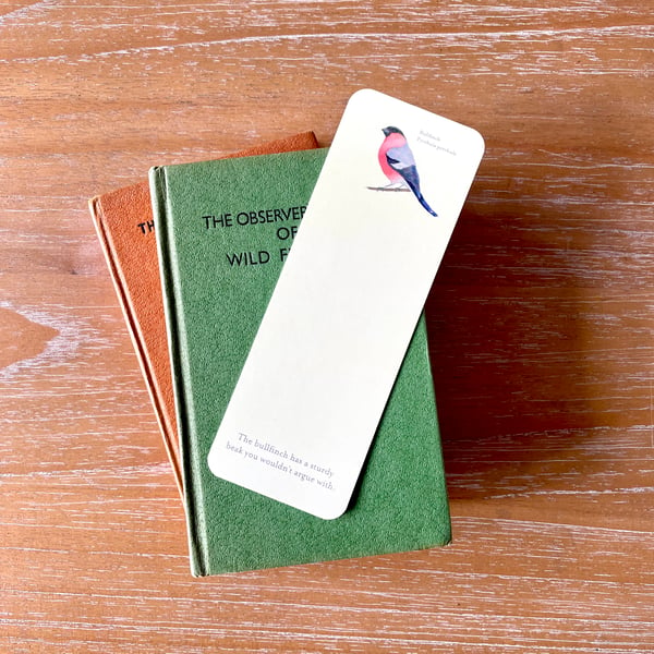 Bullfinch bookmark (smooth card)