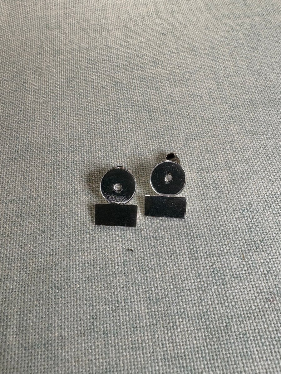 Peak District National Park sterling silver stud earrings 