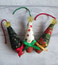 Trio of Tiny Christmas Tree Decorations, Little Christmas Trees - Image 5