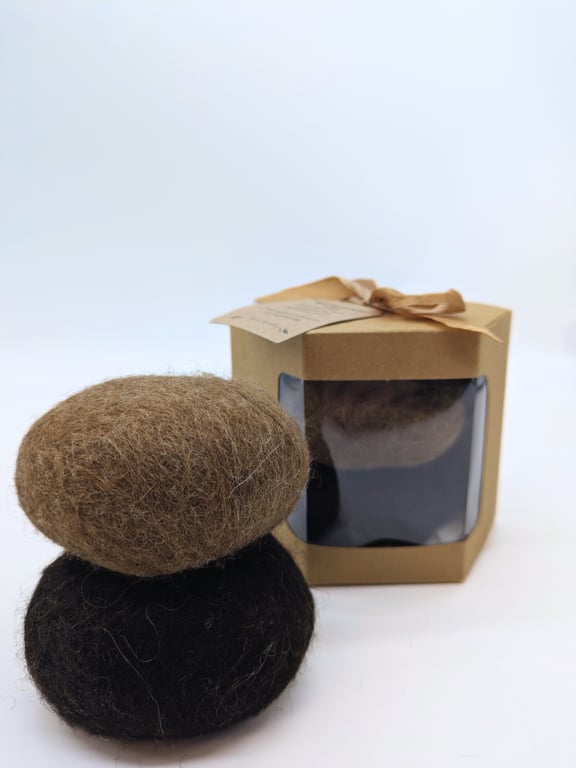 Wet felted rare breed wool Soap gift set