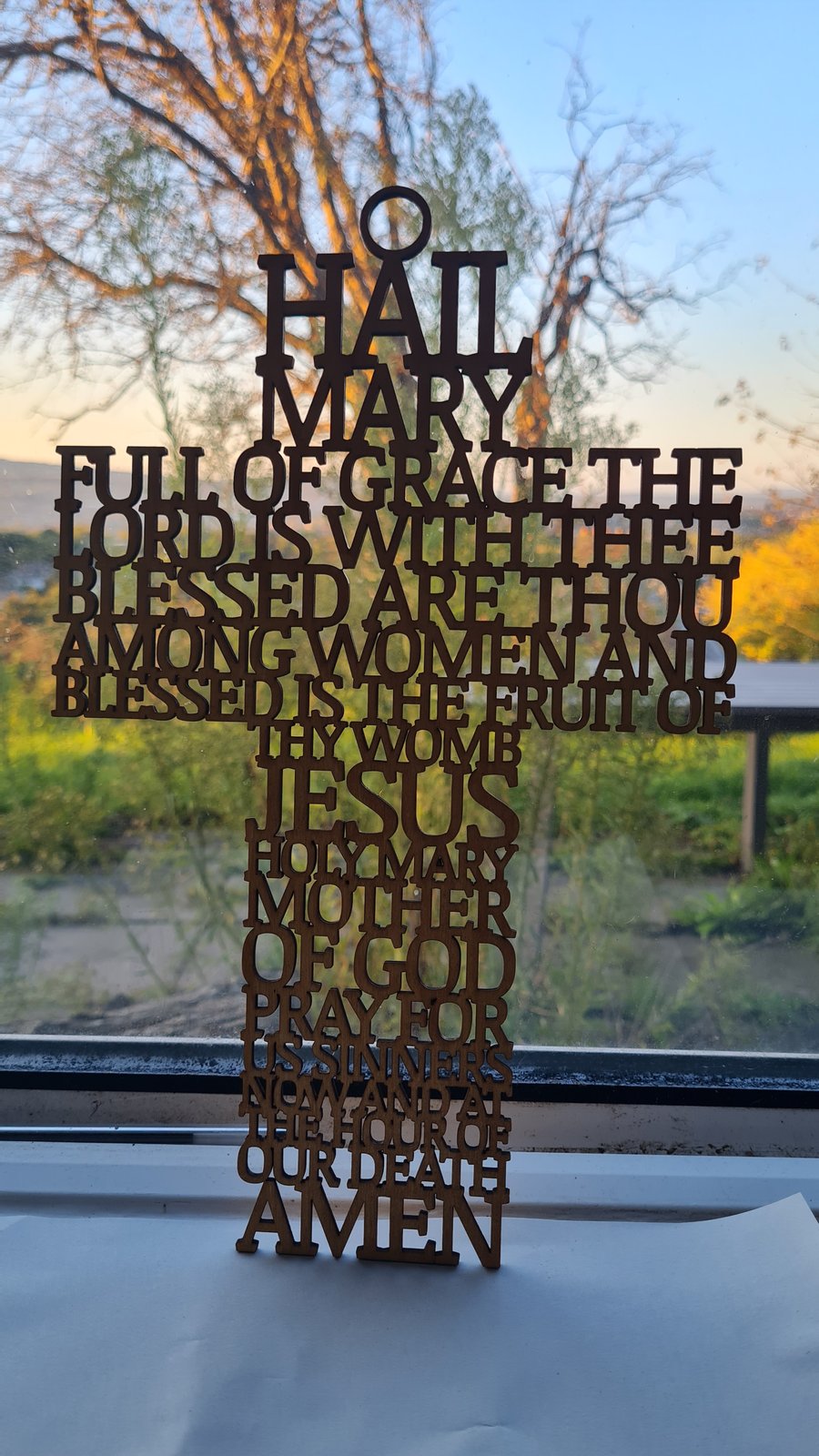 Hail Mary Cross - large