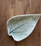 Handmade Ceramic Green Leaf Dish - Image 4