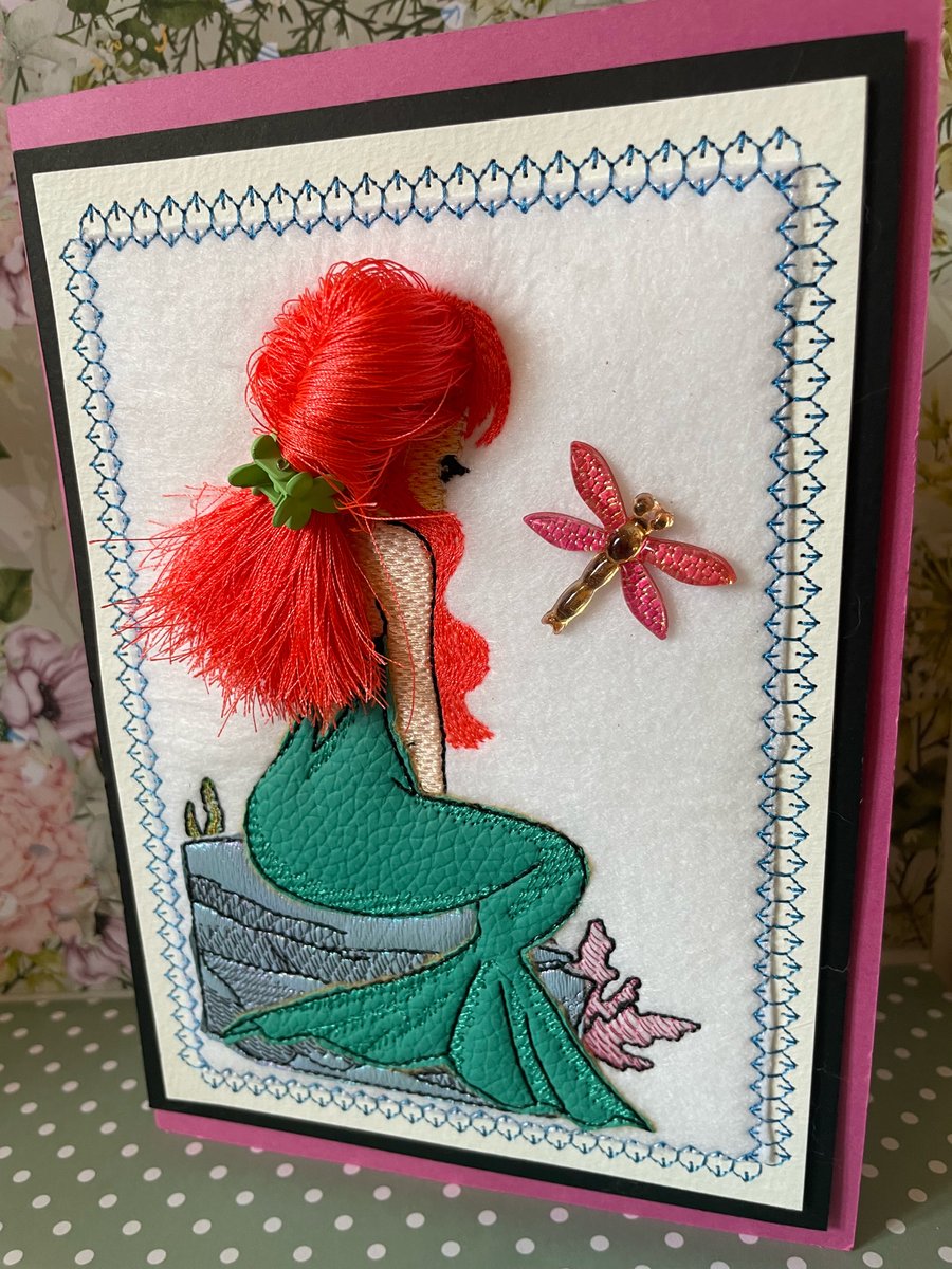3D Homemade Card Mermaid 