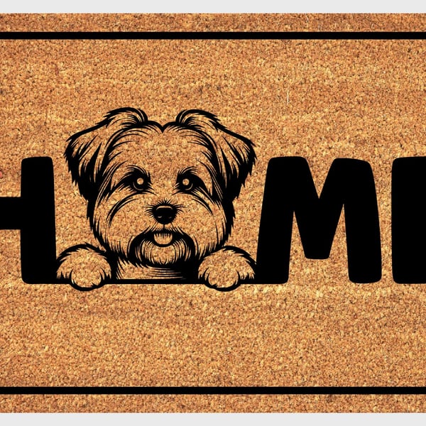 Biewer Terrier Door Mat No.2 - Biewer Terrier Welcome Mat - 3 Sizes