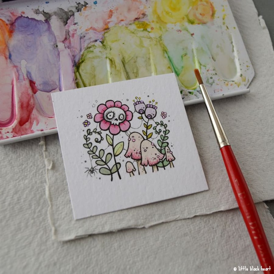 little paper flowers - twinchie