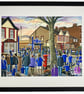 Chelsea, Kingsmeadow. Framed Women Football Club F.C Art Print 20" x 16" Frame