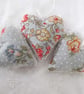 SET OF 3 FLORAL LAVENDER BAGS - HEART SHAPED - Image 3