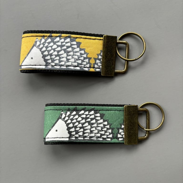 Hedgehog  keychain. Hedgehog keyring. Spike hedgehog key fob.
