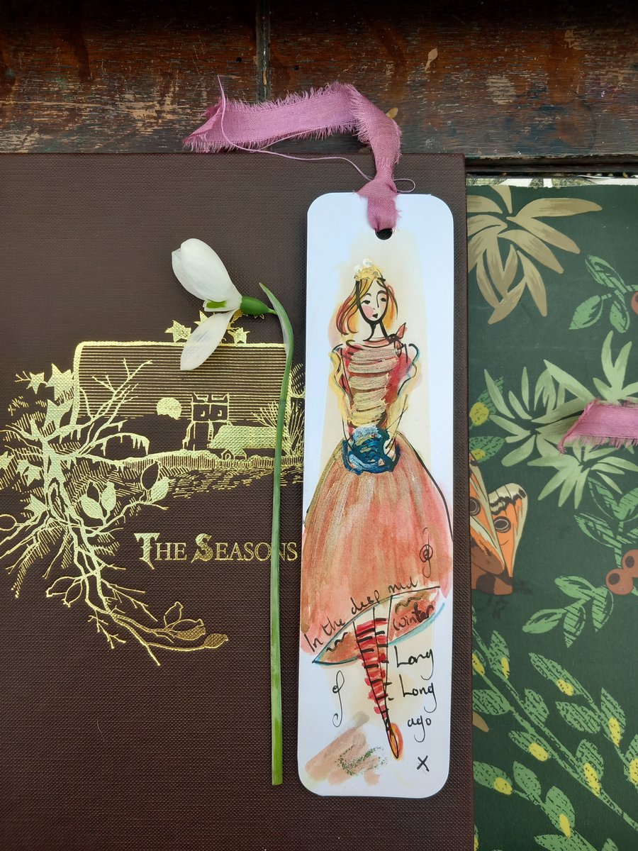 Hand drawn book mark ' in the deep.mid winter  '