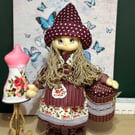 OOAK Handmade Rag Doll Fashionista Soft Toy