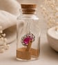 Message in a Bottle Hot Pink Crystal Earrings – Sterling Silver Hooks