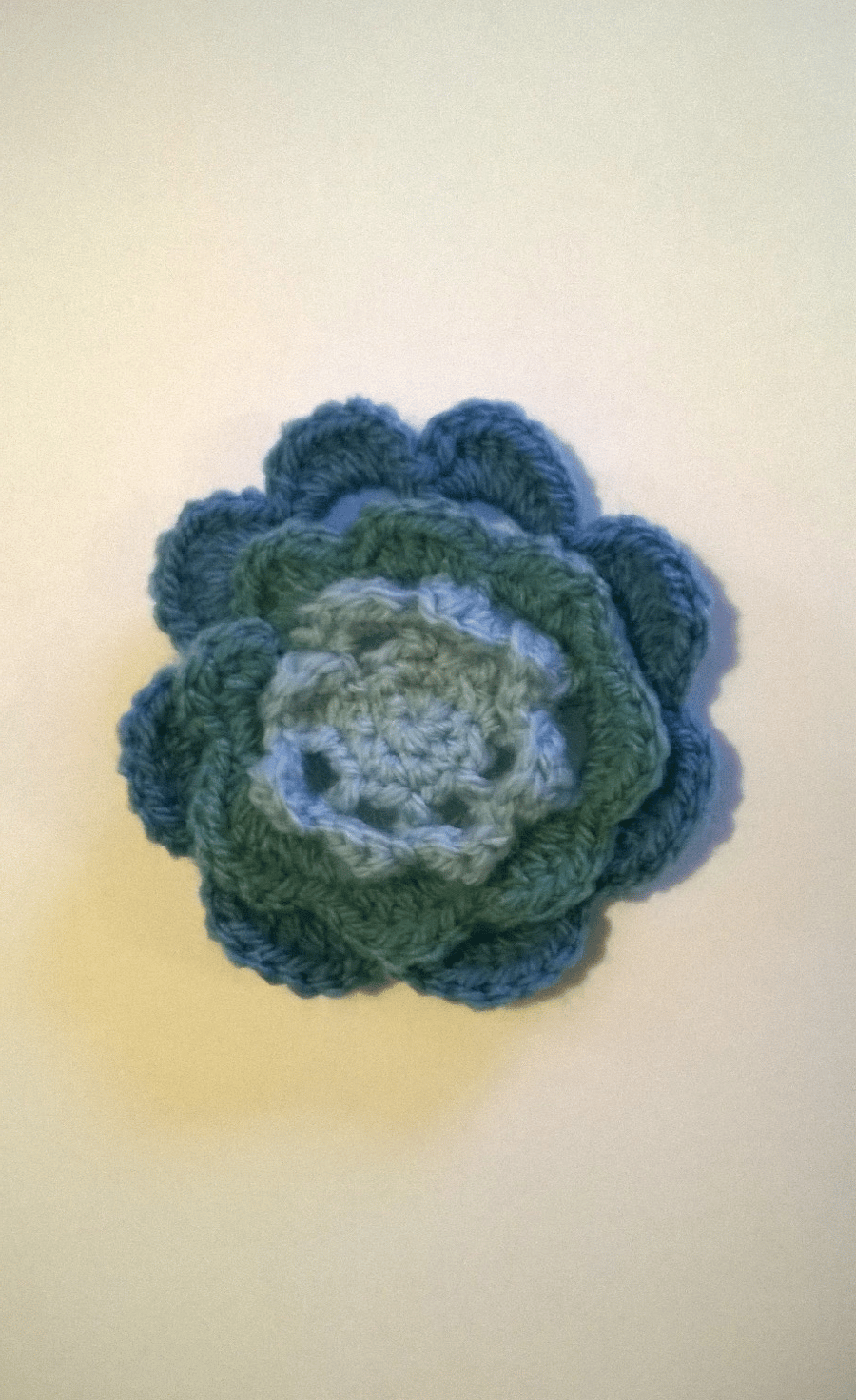 Crochet Flower Hair Clip Folksy
