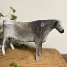 Cow Sculpture Handmade 18cm