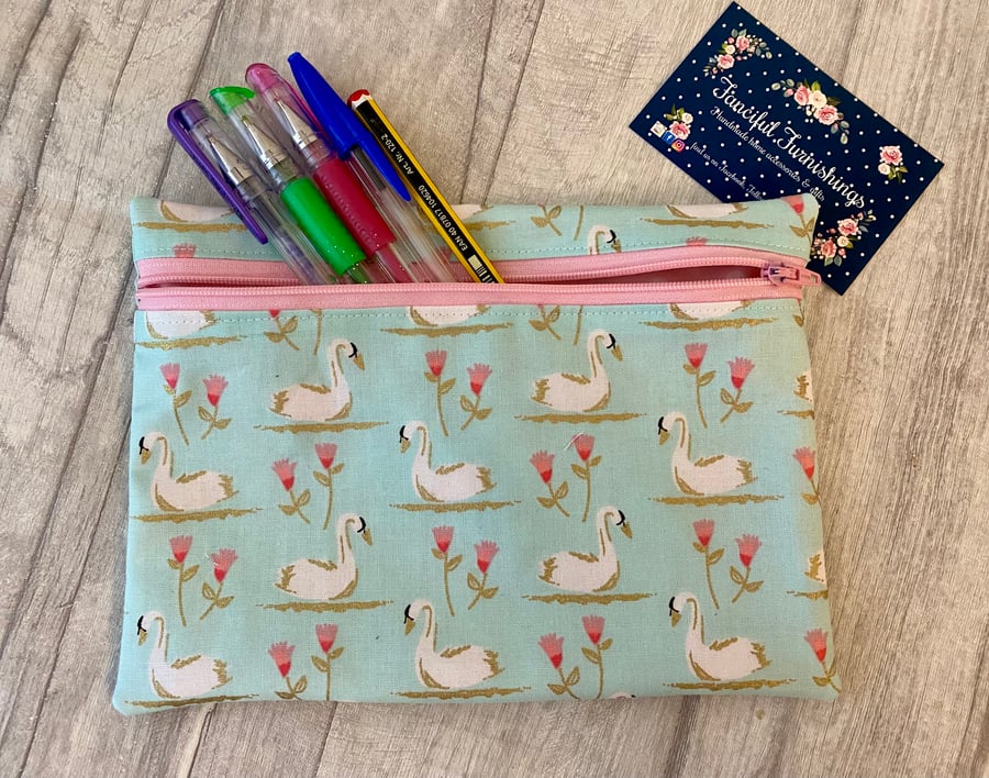 Zip Up Pouch - Pencil Case - FREE PERSONALISATION AVAILABLE 