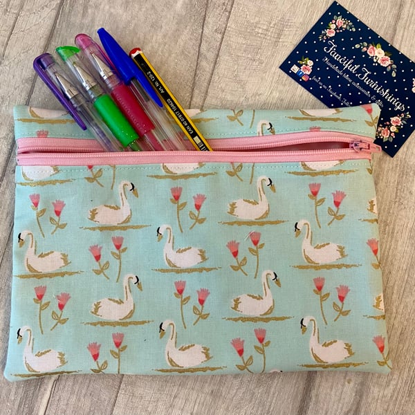 Zip Up Pouch - Pencil Case - FREE PERSONALISATION AVAILABLE 