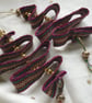 Set of two handwoven Christmas decorations and traditional Christmas Cards - Image 3