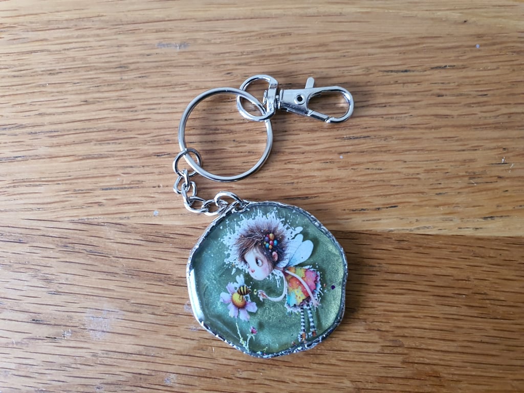 Cute Whimsical Pendant or Keychain, Handbag Charm