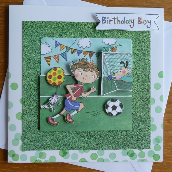 Footballer Birthday Card