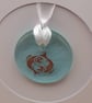 Pisces Fused Glass Card - Image 2