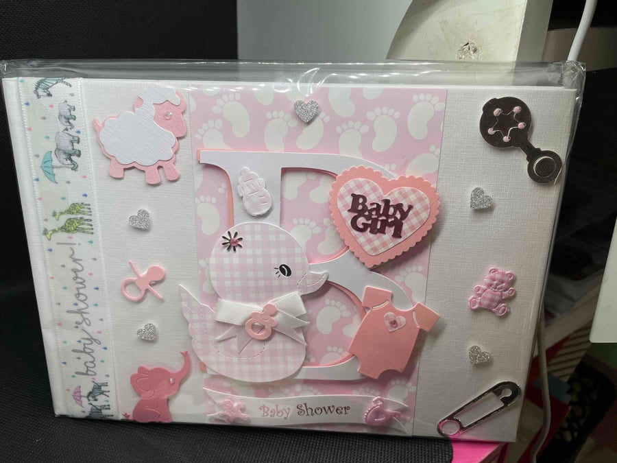 Baby Girl baby shower Guest Book