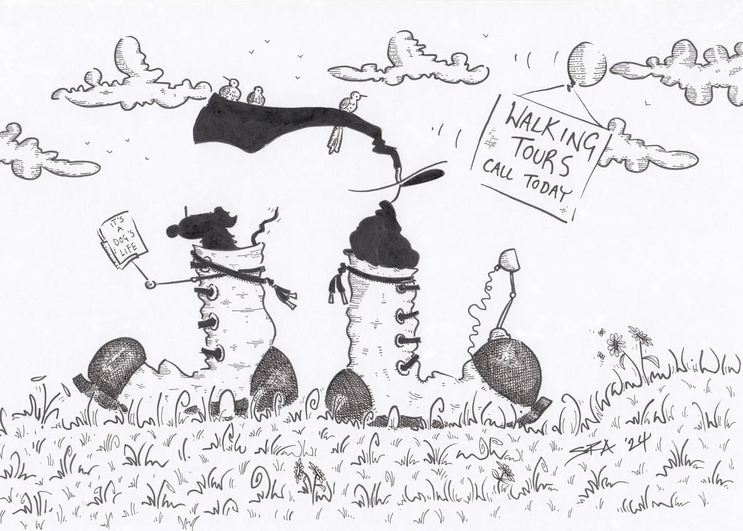 'Boots' an A4 sized original artwork