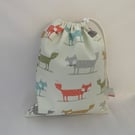 Drawstring Wash Bag, Toiletry Bag, Waterproof lining, Kids Wash bag
