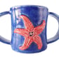 Starfish Children's Stoneware Mug - Hand Built Pottery - Image 3