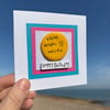 Shine Bright Weirdo Humorous Pocket Pebble Card