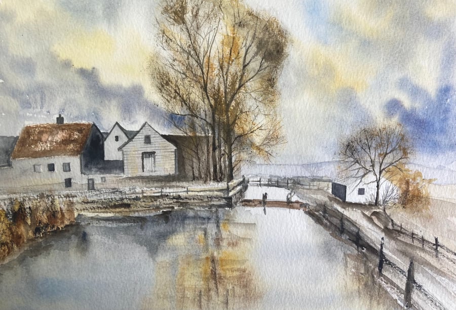 Rowland Hilder reproduction (Pure Original Watercolour)