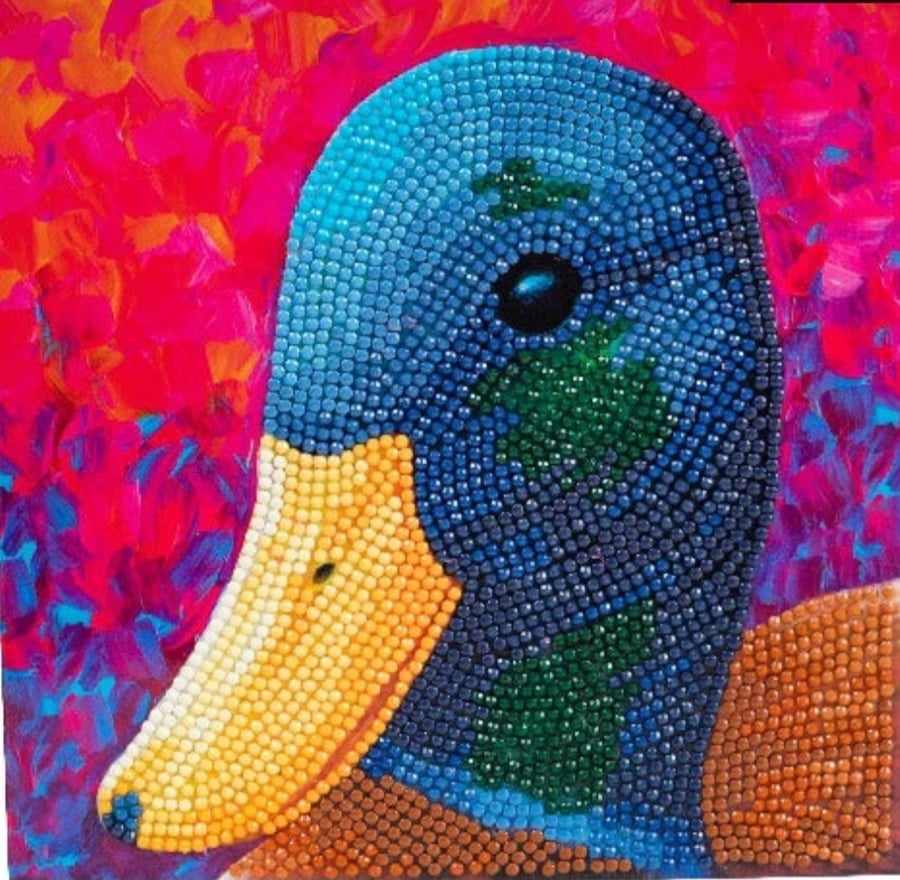 Delightful duck card craft buddy crystal art kit 