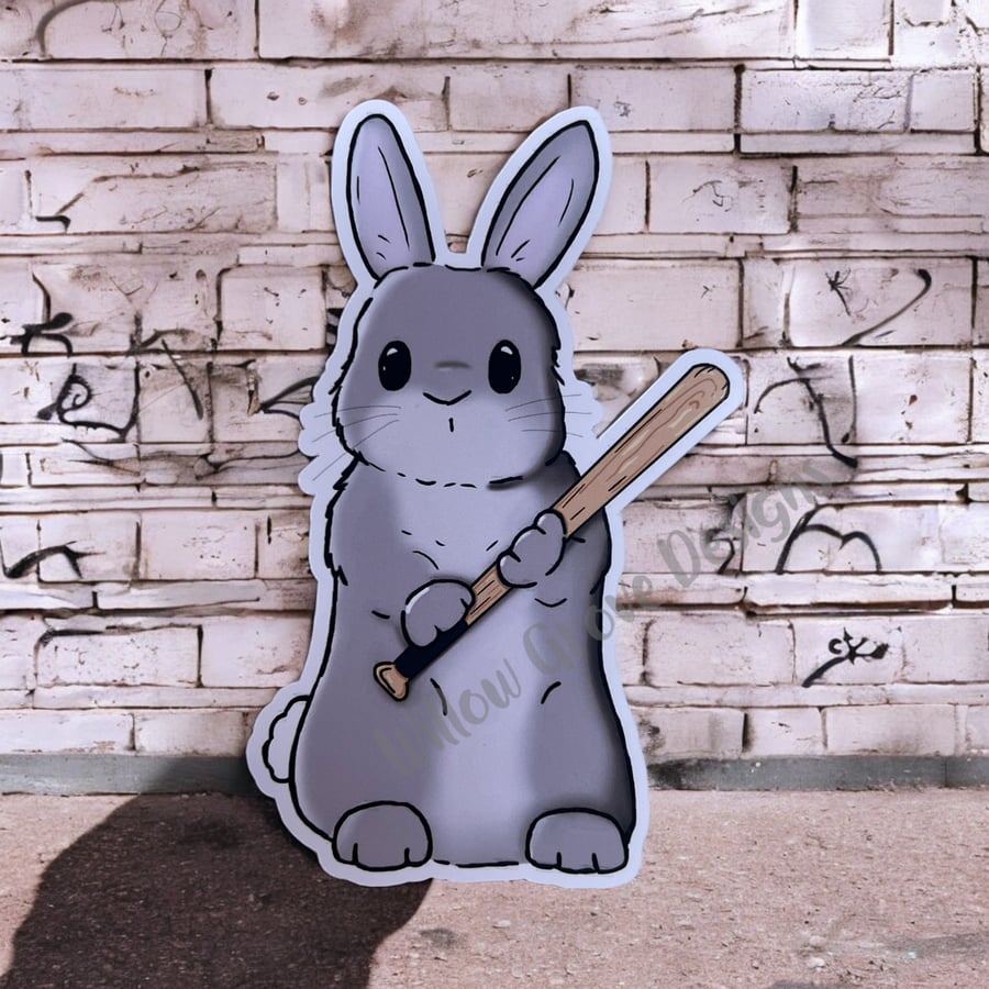 Baseball bat bunny large 