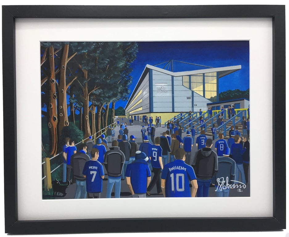 Halifax Framed & Unframed Art Print Town Football Club FC The Shay Stadium Gift