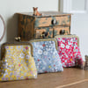 Coin purse made with Liberty cotton in the print: 'June's Meadow' in 3 colours