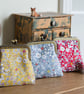 Coin purse made with Liberty cotton in the print: 'June's Meadow' in 3 colours