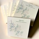 Hawthorn 4x4 Mini Notepad - Botanical Writing Pad - Hedgerow Collection.
