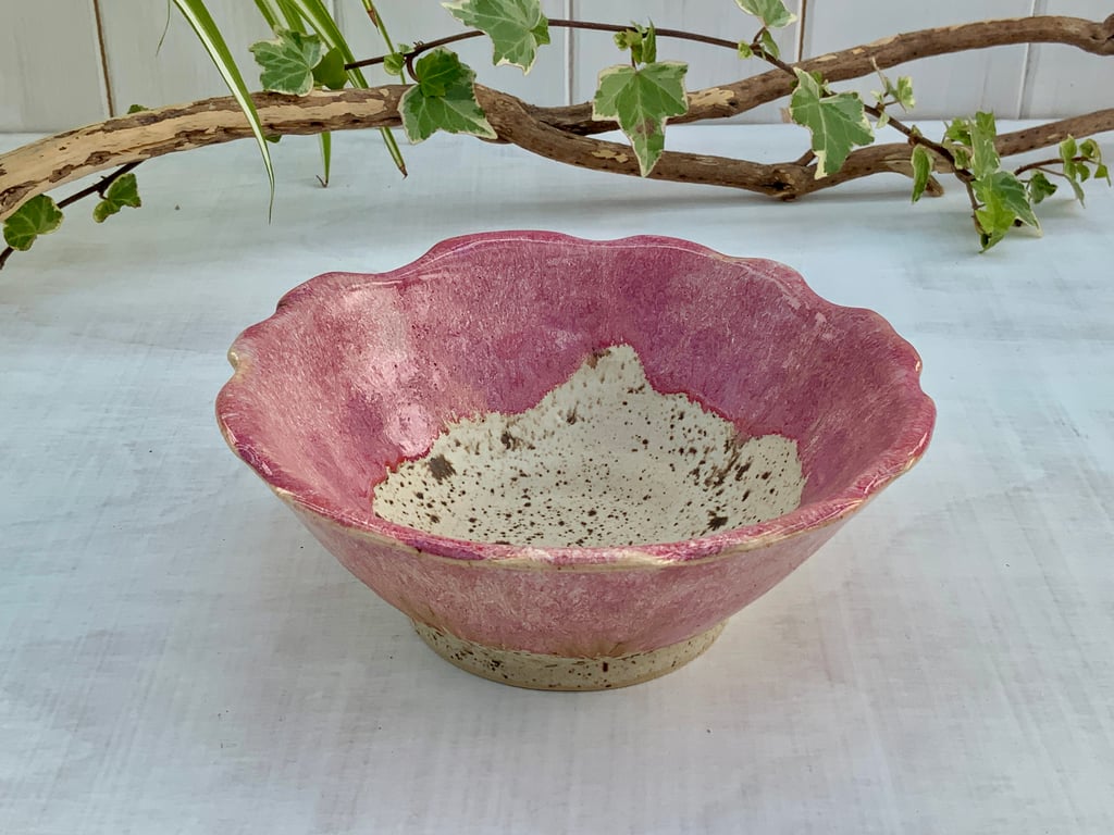 Handmade Scalloped Rimmed Dish