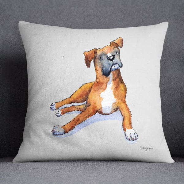 Boxer Laying Cushion