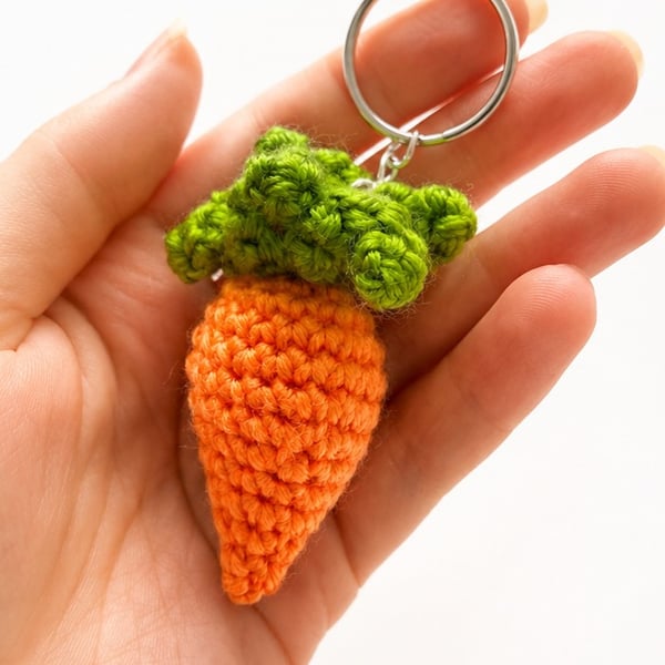 Crochet Carrot Keyring