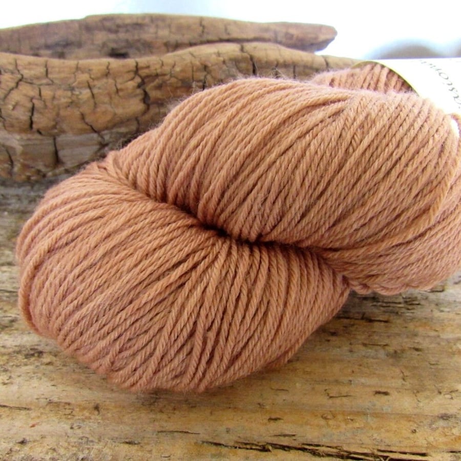 100g Birch Bark Brown Natural Dye Sock Yarn