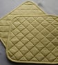 Placemat, Quilted Heat Resistant made in 100% Check Cotton Fabric, Lemon,Green - Image 3