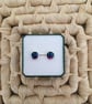 Pretty Round Tri-coloured Earstuds - Image 1
